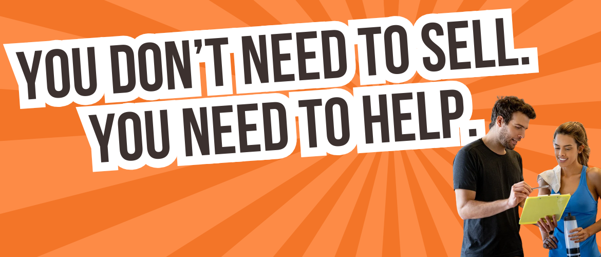 this image links to an article called: YHow do personal trainers get their first clients without feeling salesy?